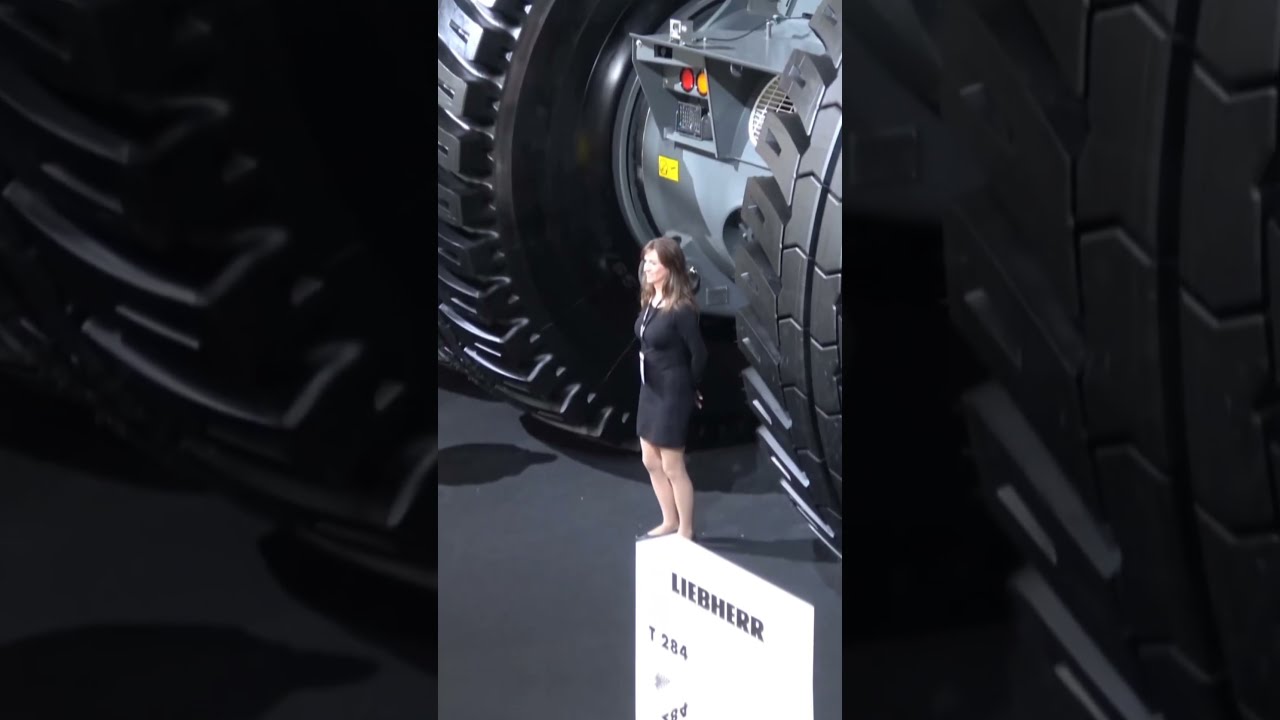 Unveiling Giant Liebherr Machines at MINExpo! T284 Truck, 9200 Excavator, and PR776 Dozer! #shorts