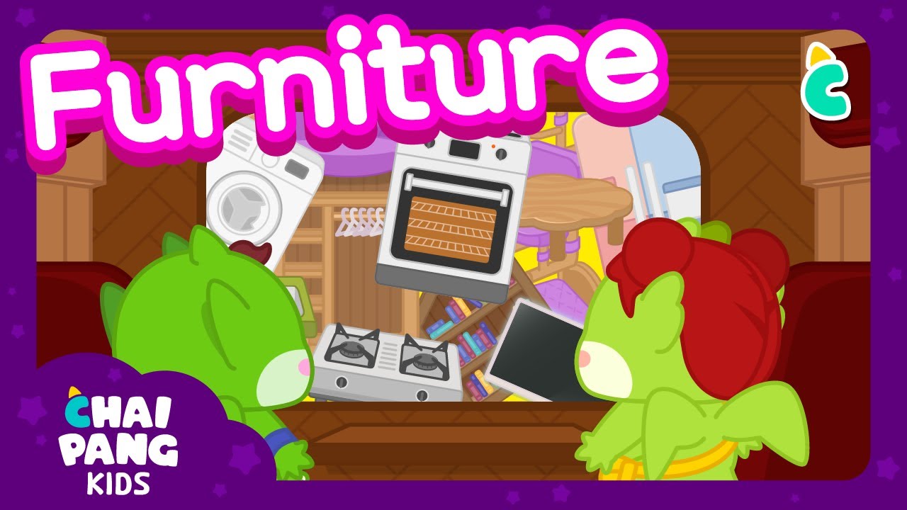 [Furniture Song🛌|English for Children] House | Furniture🪑| bed, desk, chair| Chaipang Kids by Wecref