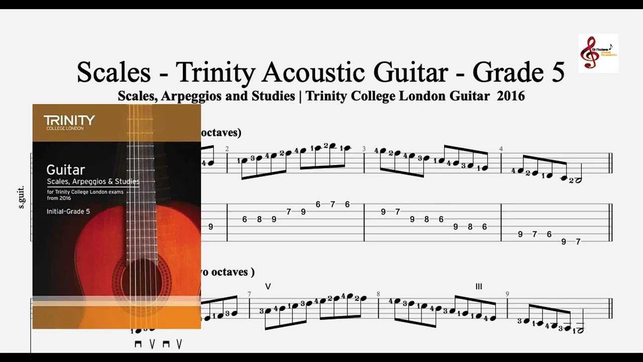 SCALES & ARPEGGIOS - Trinity Acoustic Guitar- Grade 5