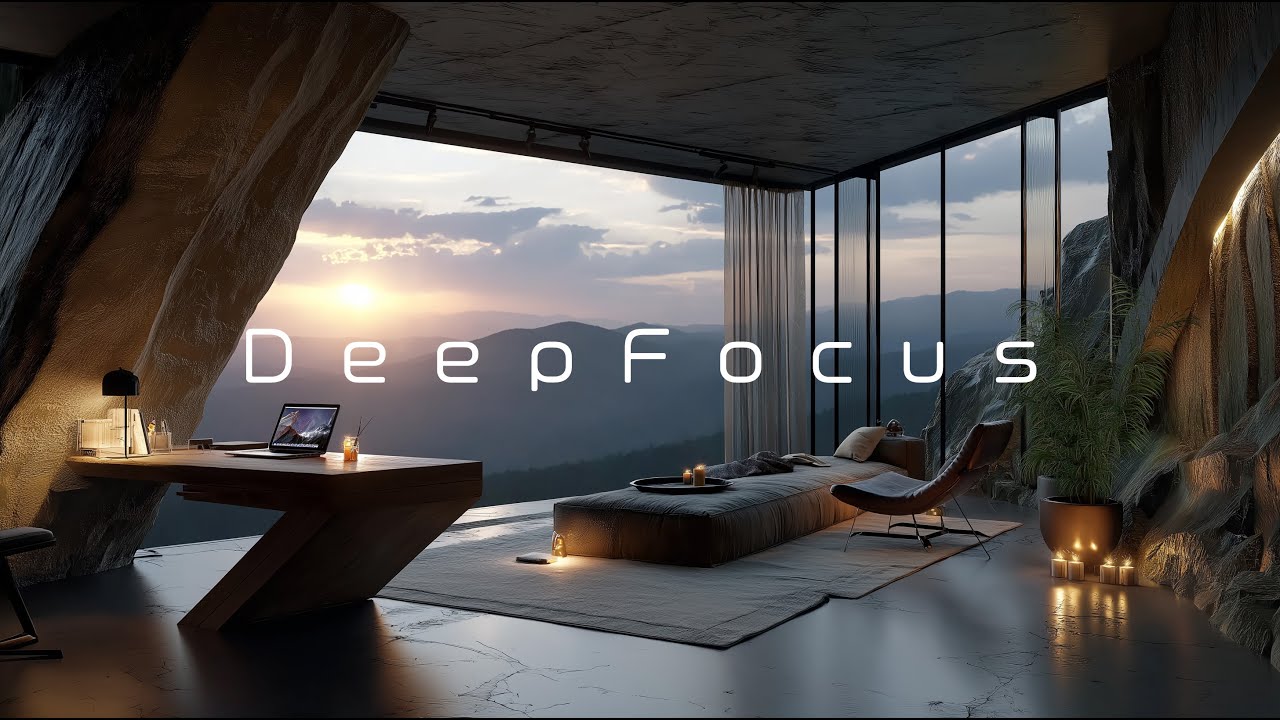 Deep Focus Music | Sunrise Mountain View for Calm Work, Study & Morning Focus