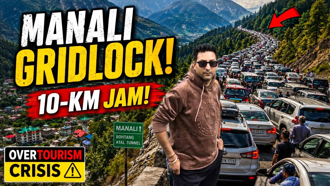 मनाली में Tourist Rush ने तोड़े सारे रिकॉर्ड!@seekwiithsagarr #manali