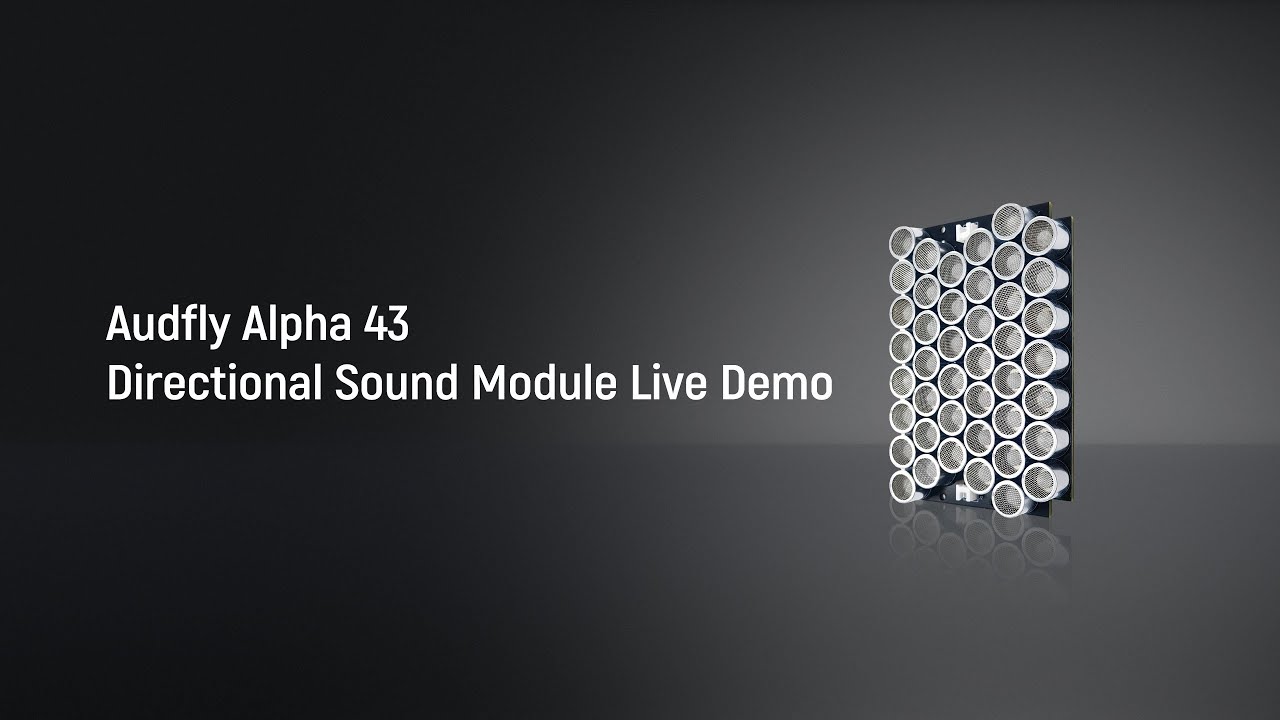 Audfly Directional Sound Emission Modular Alpha43 Demo
