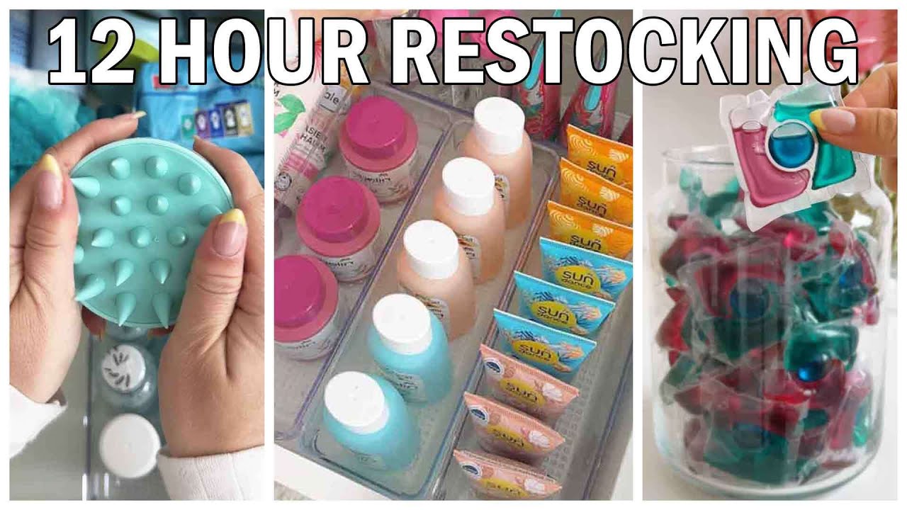 12 Hours Of Restocking/Organizing/Cleaning ASMR To Fall Asleep To