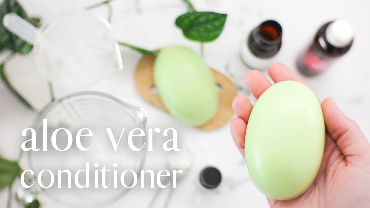 DIY how to make aloe vera conditioner bars | hydrating + moisturizing💦