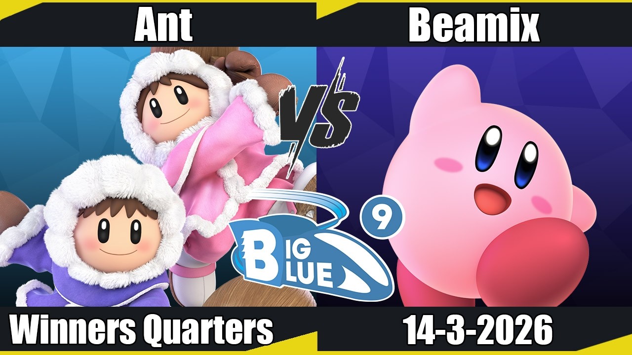 Big Blue 9 - Ant (Ice Climbers) vs Beamix (Kirby) WQ - SSBU