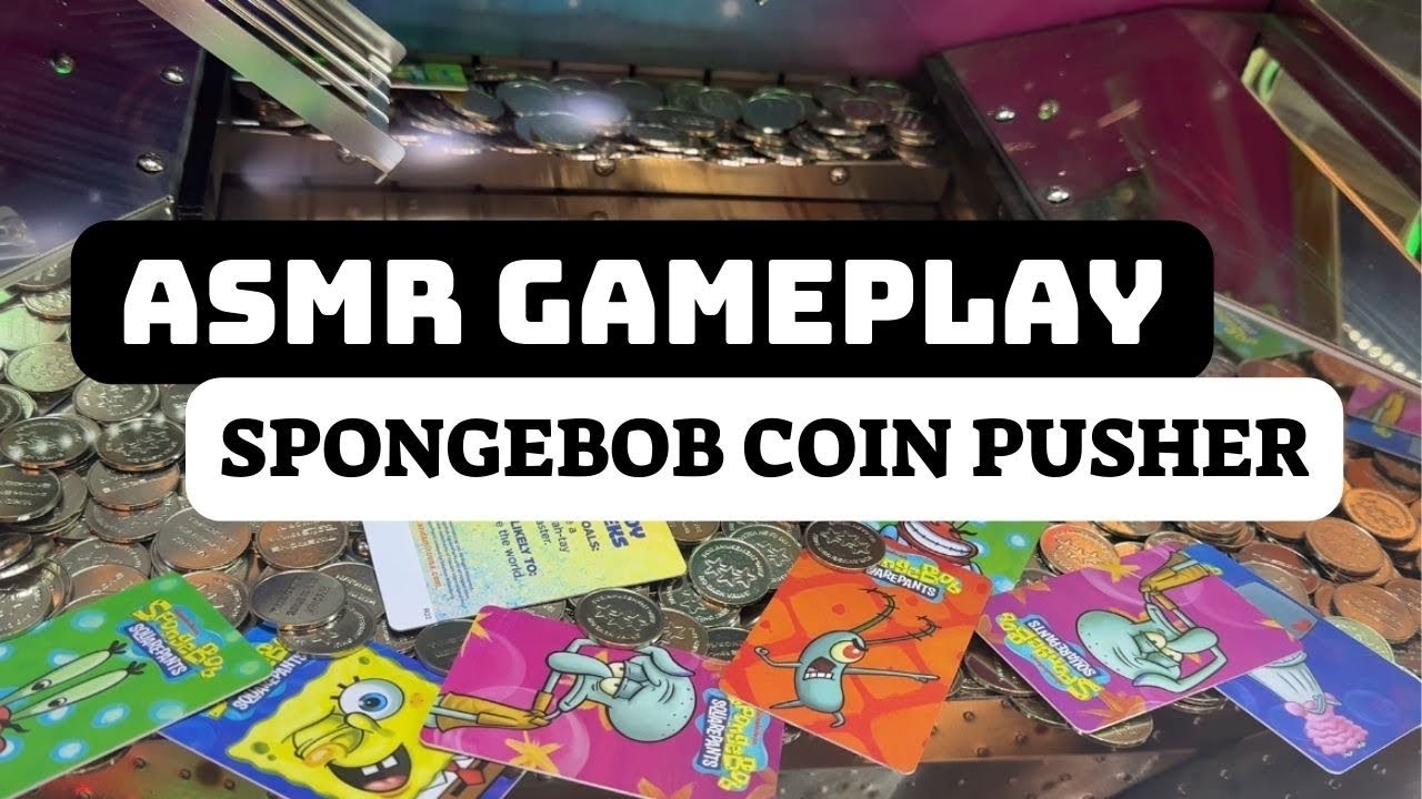 Spongebob Pineapple Arcade Coin Pusher ASMR Gameplay