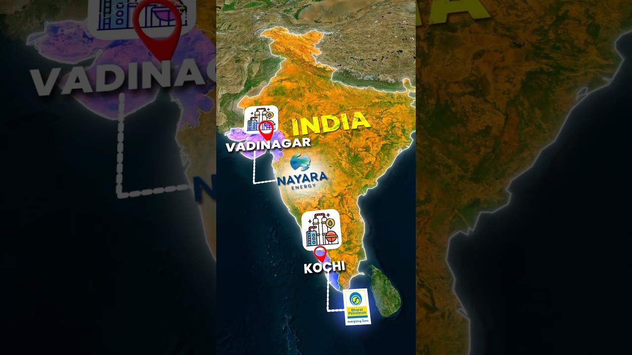Biggest Oil Refineries of India #upsc #upscprelims2024 #geography