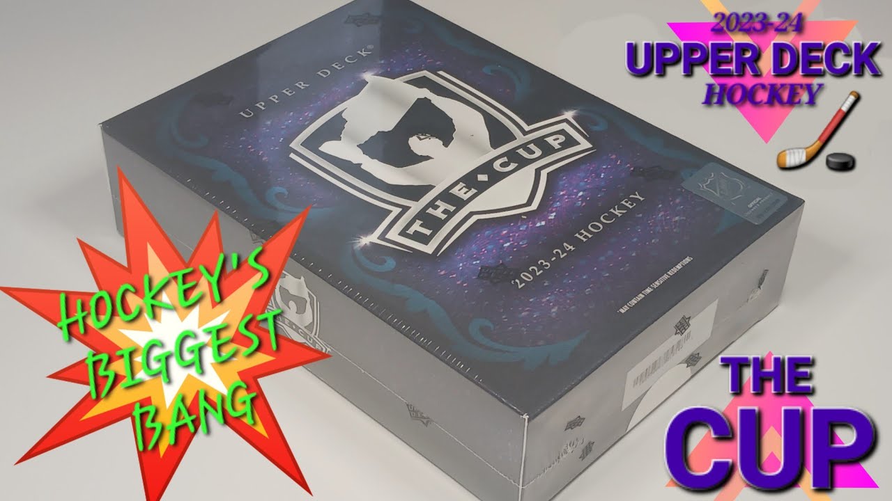 THE MOST EXPENSIVE BOX I'VE EVER OPENED! 2023-24 UPPER DECK THE CUP HOCKEY TIN #hockeycards #thecup