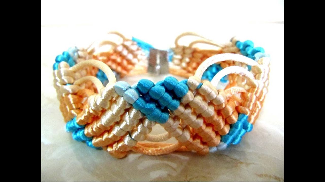 Pulseras nudos macramé calados
