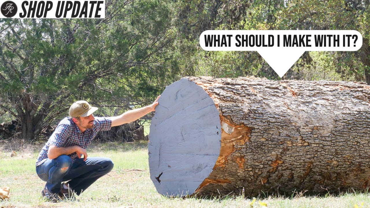 Giant Sycamore Log // A Closer Look at How I Build Beds // Texas Inspired Table