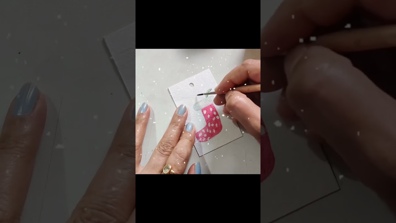 DIY Santa Stocking Bookmark Tutorial | Festive Christmas Craft with Meenu's Art Page