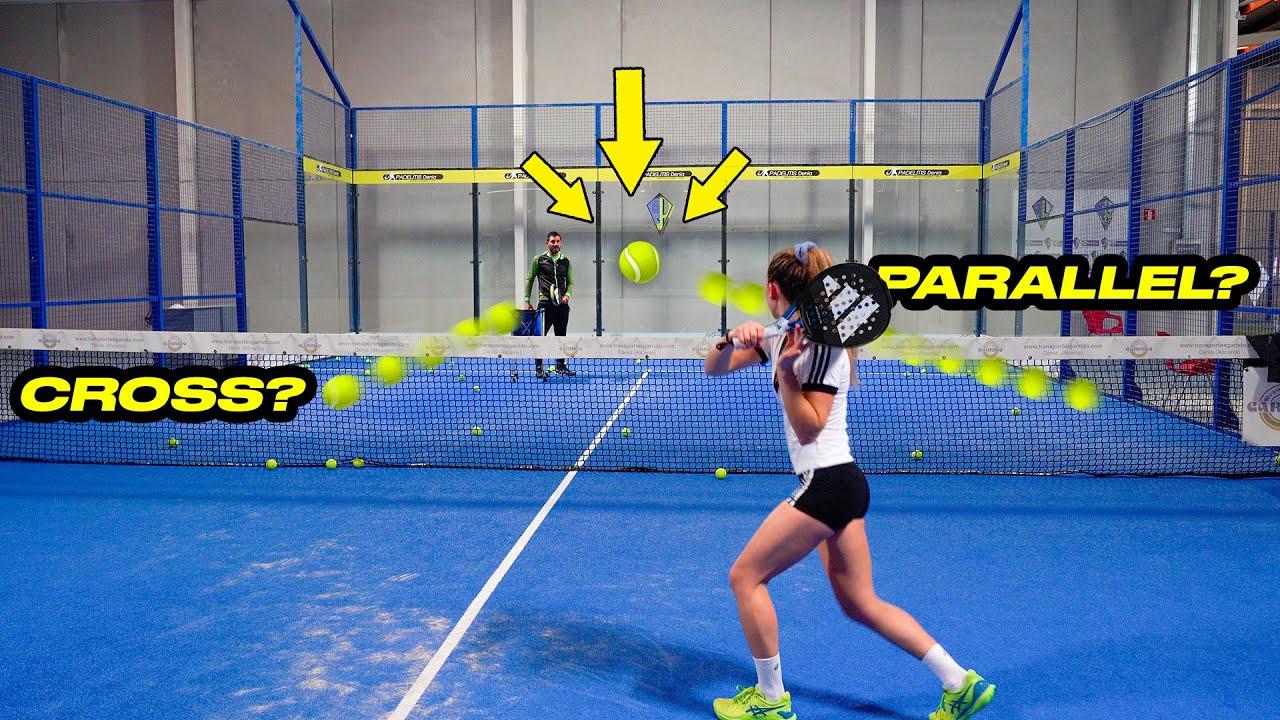 When to VOLLEY CROSS court or PARALLEL with Jose Luis Lara