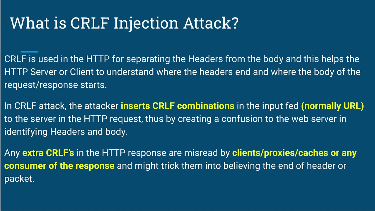 CRLF Injection - Web Application Security - Session 4 by ShortNotes