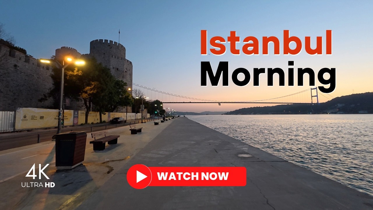 Before the City Wakes | A Peaceful Morning Walk in Istanbul 4K UHD 50 FPS