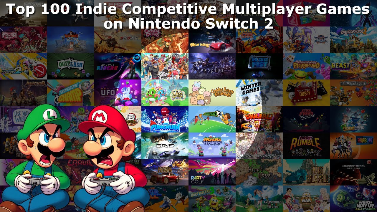 Top 100 Indie Competitive Multiplayer Games on Nintendo Switch, Nintendo Switch 2 [2/18/26 Edition]