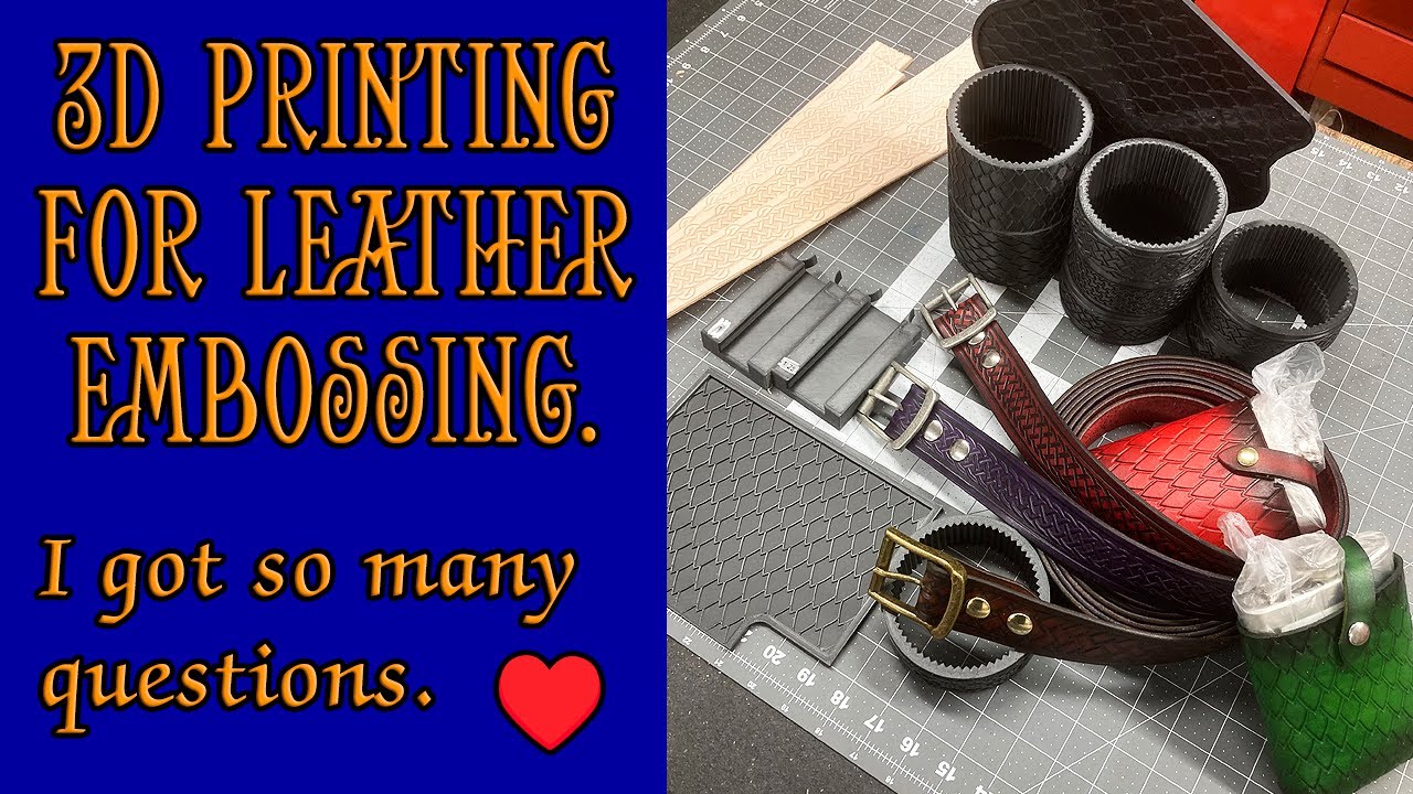 Thanks for all the questions!  3D printed leather embossing.