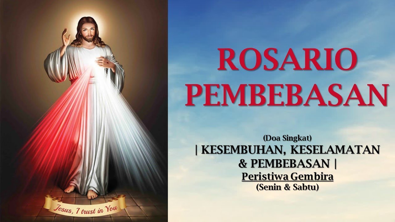 DOA ROSARIO PEMBEBASAN | Doa Katolik | Peristiwa Gembira (Senin & Sabtu)