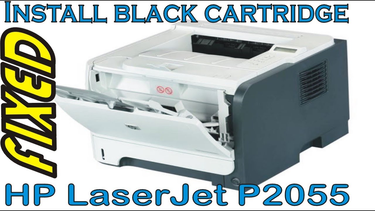 How to fix Install Black Cartridge in HP LaserJet P2055 || #hp, #repair, #canon, #diy, #toner
