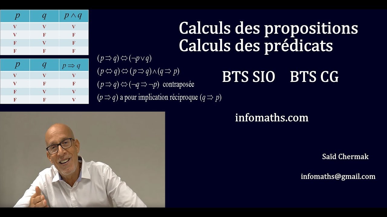 CALCULS DES PROPOSITIONS ET DES PRÉDICATS. BTS SIO ET BTS CG