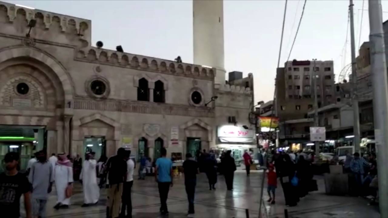 اذان المغرب من الجامع الحسيني - عمان