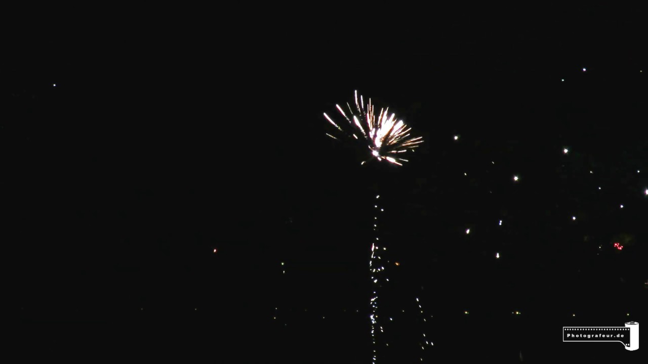 Silvesterfeuerwerk 2018/19 über Halle an der Saale