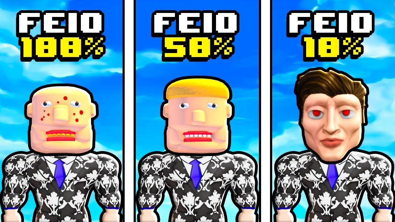 CICLO DE UM FEIO NO ROBLOX!! (Mewing Simulator)
