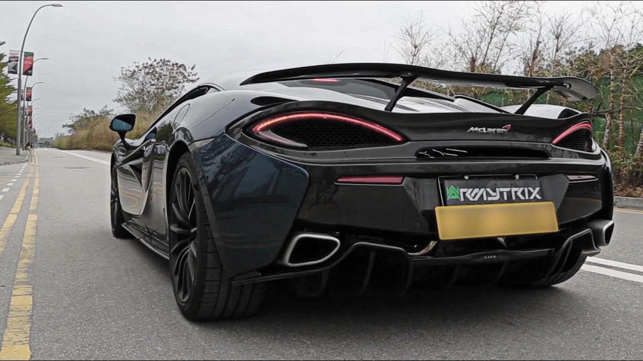 McLaren 570S Coupé 3.8 L twin-turbo w/ ARMYTRIX Decat X-Pipe Flap-Exhaust - PURE F1 SOUNDS!
