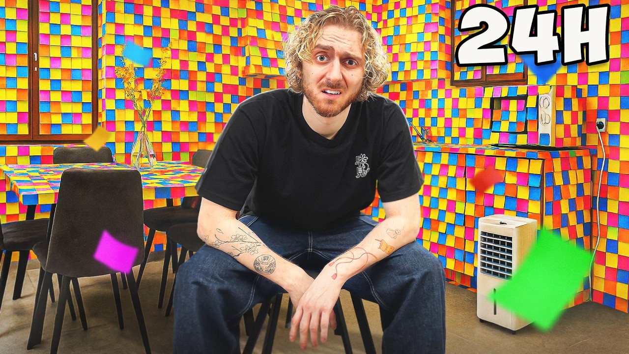 TROUVER LA CLÉ DANS 100 000 POST-IT (Une maison entière 🏠)
