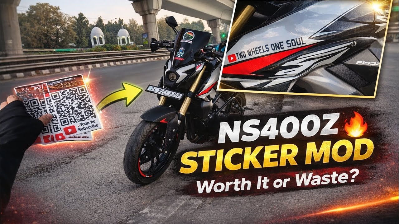 NS400Z Sticker Modification 🔥 | Custom Look Upgrade for My Bike!