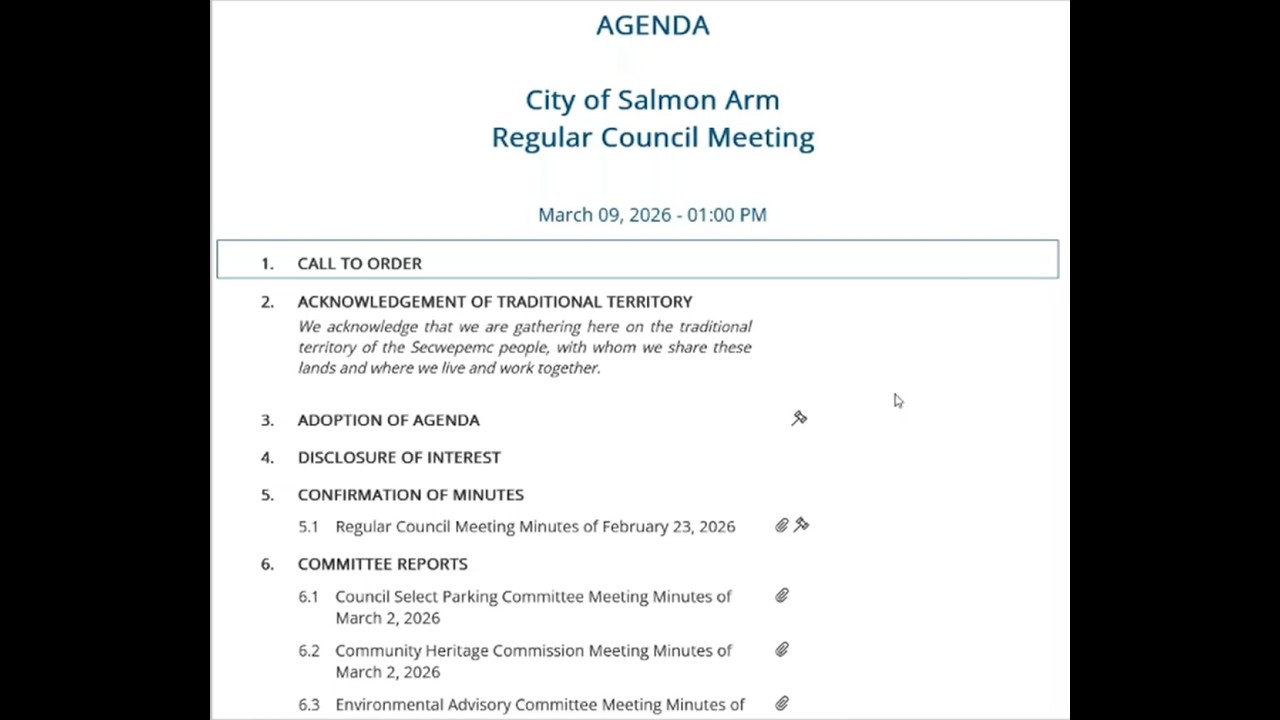 Regular Council March 9, 2026