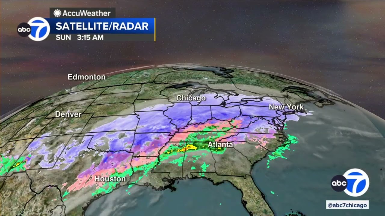 ABC7 AccuWeather Forecast: Winter Storm Warning Cook Co.  - Noon update