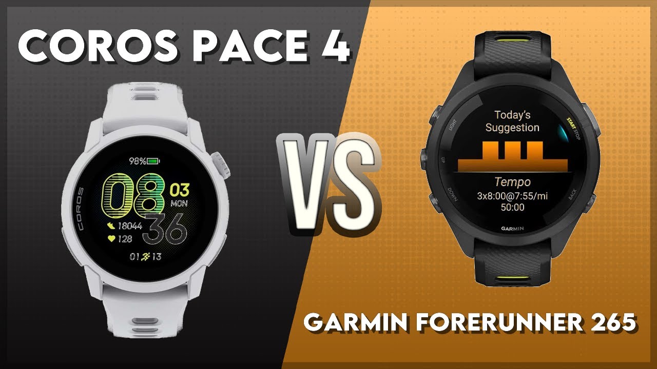 Coros Pace 4 vs Garmin Forerunner 265 Comparison