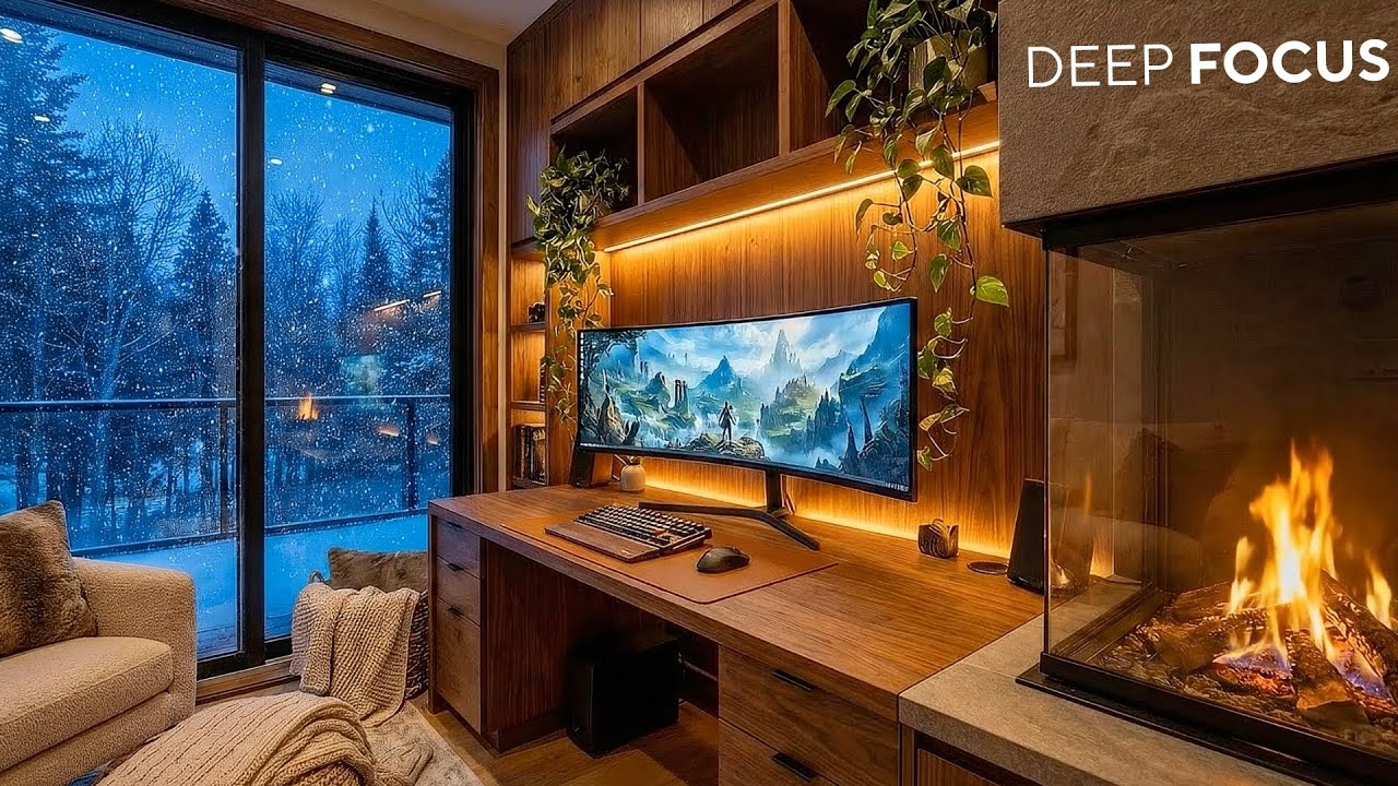 Deep Work Music for Extreme Focus 🧠 | Winter Study Ambience ❄️ | Elite Productivity Music