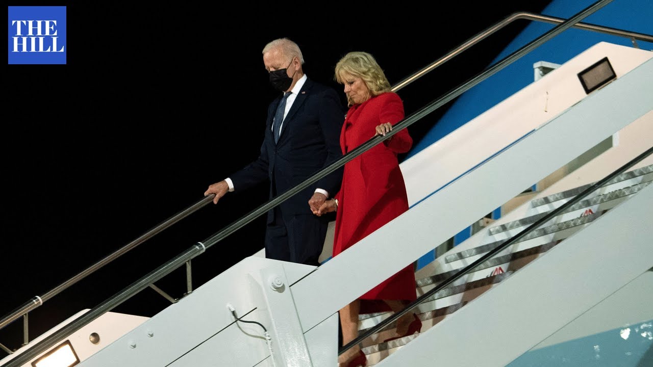 President Biden Arrives In Rome For G20 Summit And U.N. Climate Summit