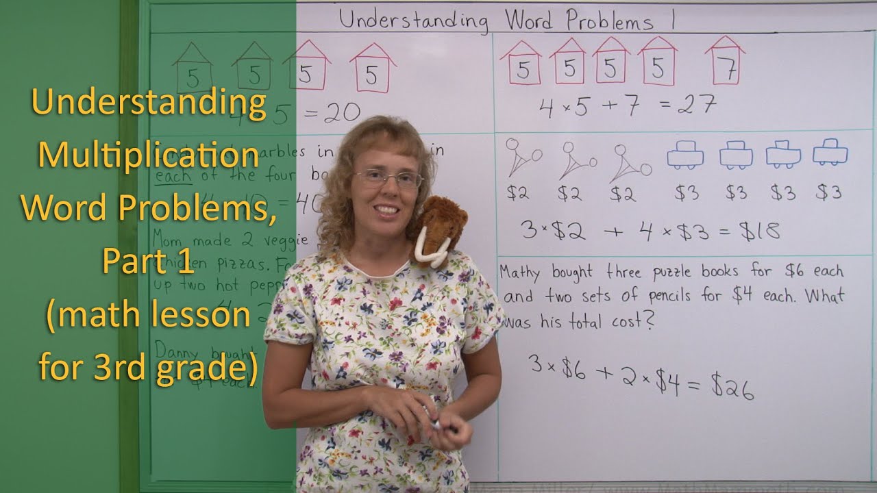 Understanding multiplication word problems, part 1