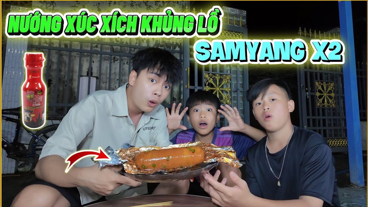 VLOG | Bé Lâm Nướng Xúc Xích “ Khủng Lồ “ Với SamYang X2, Quá Cay 🥵 