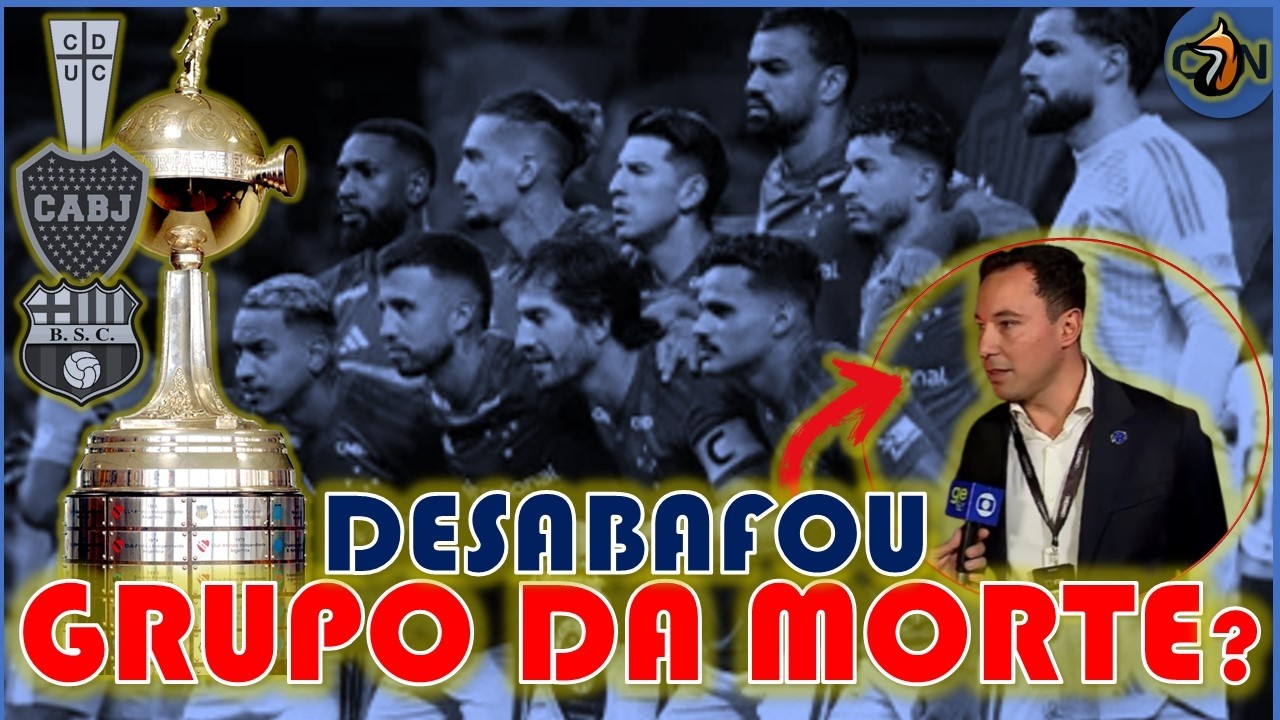 PESADO 🏆🔥 SORTEIO FOI CRUEL COM O CRUZEIRO!? | GRUPO DA LIBERTADORES 2026 #futebol