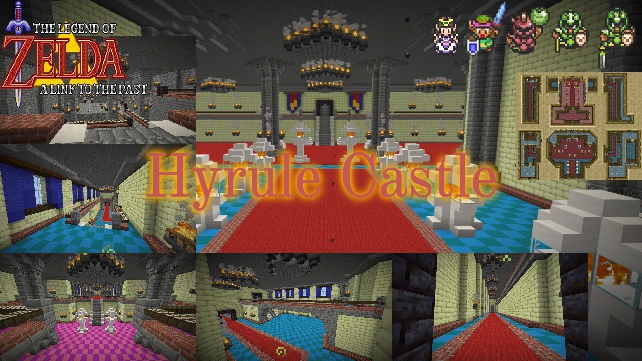 Hyrule Castle from A Link to the Past Built Entirely in Minecraft