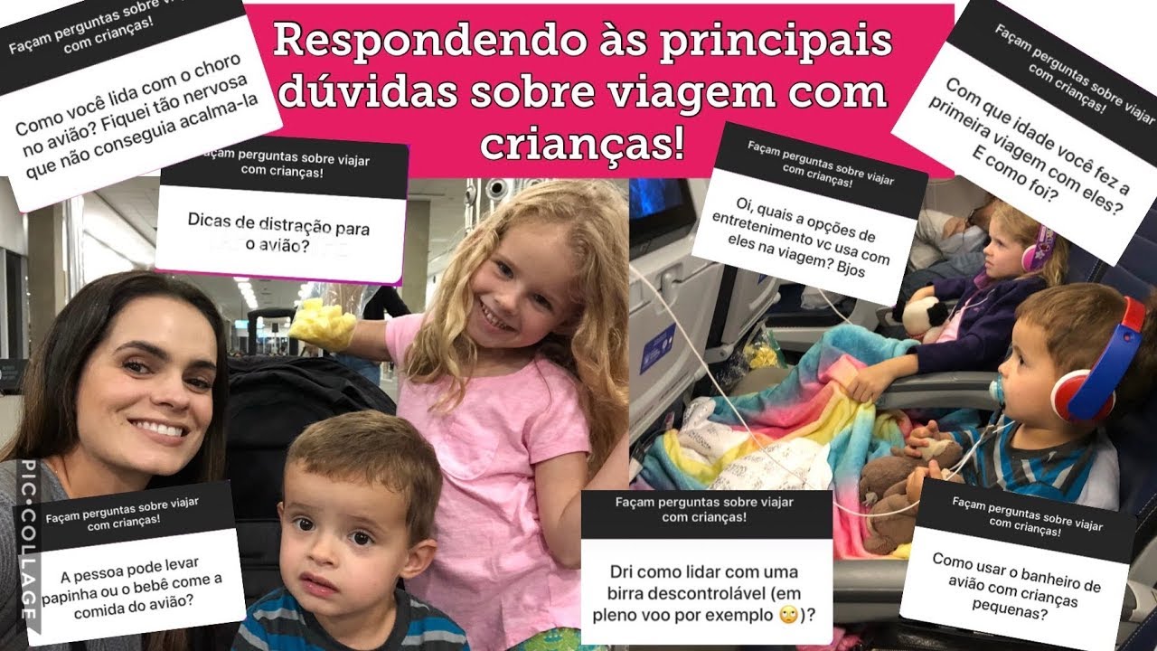 Perguntas e respostas sobre viajar de avião com crianças