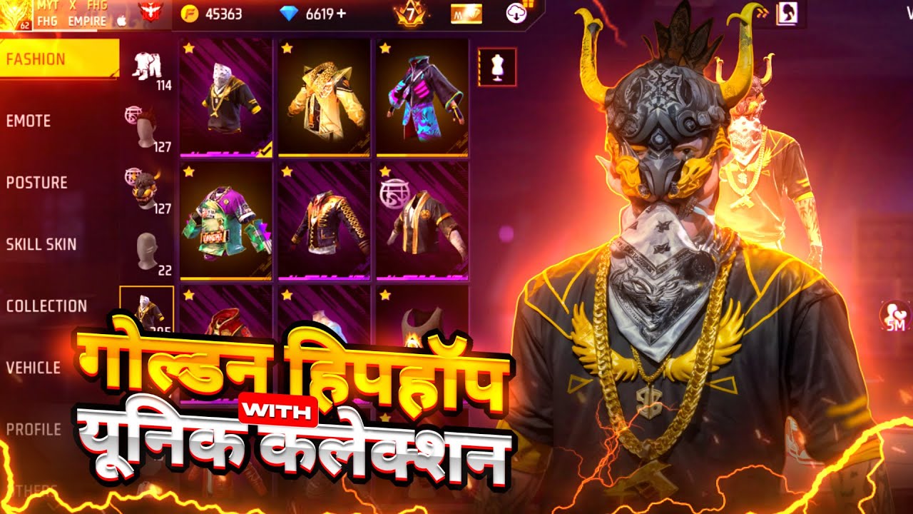 Unseen Golden Hiphop Collection🤯 - Free Fire | MYT