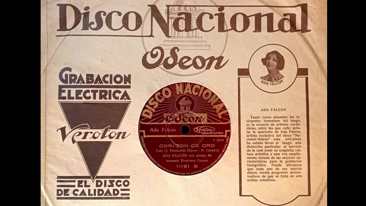 CORAZÓN DE ORO » Ada Falcón (1930)