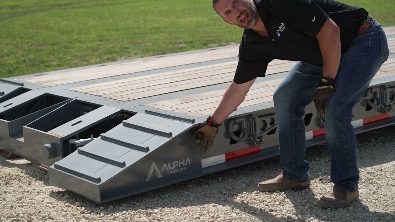 Mechanical Gooseneck Operation | Alpha HD Trailers