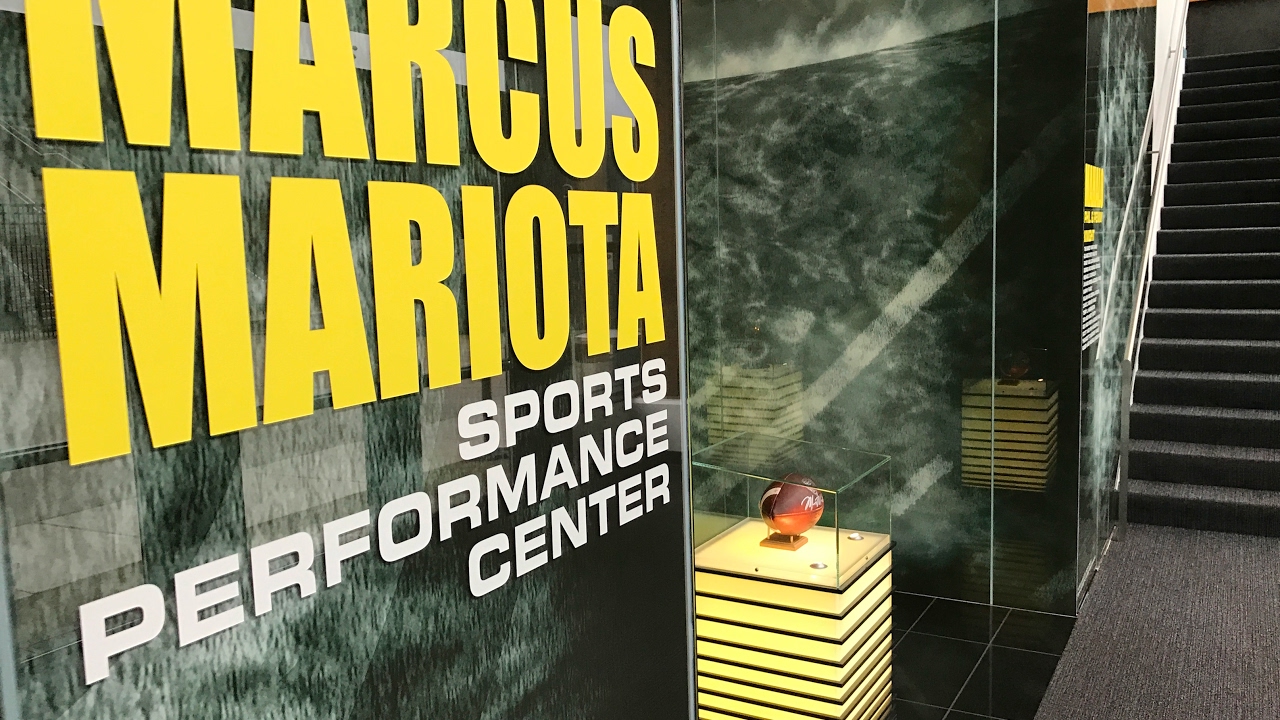 Check out Oregon Ducks' Marcus Mariota Sports Performance Center