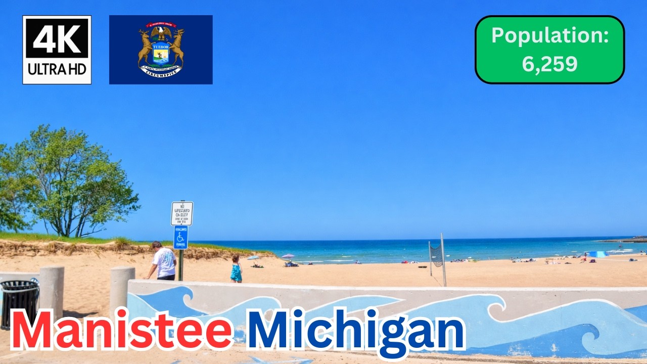 Summer Drive Through Manistee, Michigan 🚗 | Scenic Drive Along Lake Michigan