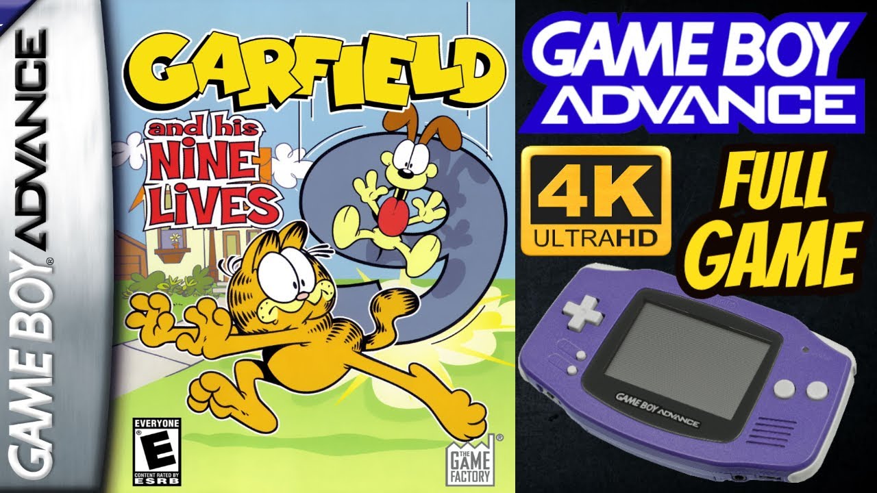 Garfield and His Nine Lives | GBA | 4K60ᶠᵖˢ UHD🔴 | Longplay Walkthrough Playthrough Full Movie Game