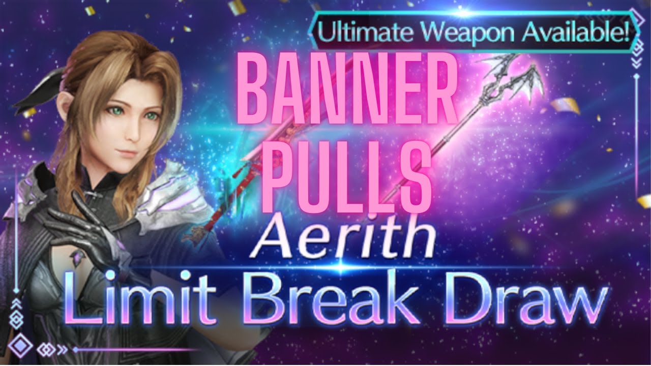 [FF7: Ever Crisis] - Aerith 1YR Banner Pulls!