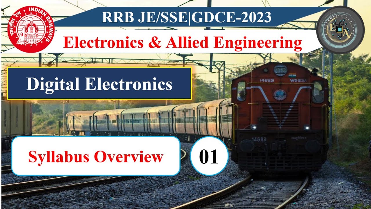 RRB JE Digital Electronics Class-01 | Syllabus Overview | Digital Electronics Syllabus | GDCE Class