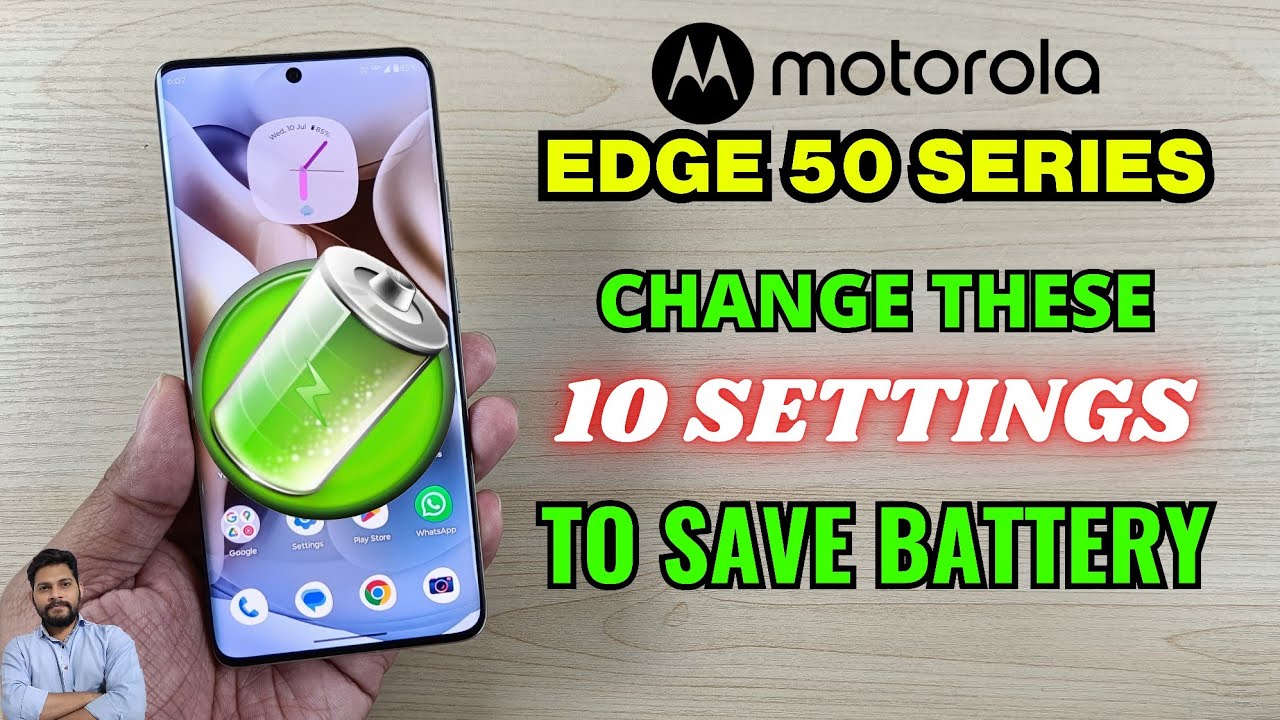 Moto Edge 50 Series: измените эти 10 настроек, чтобы сэкономить заряд батареи