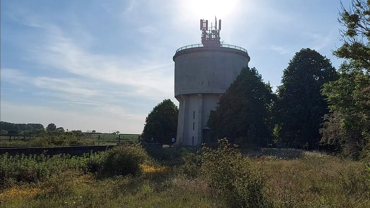 Nobottle Water Tower, and a Digger in the Field Opposite !!! ???