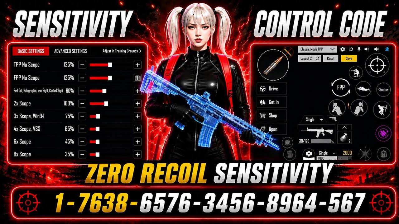 PUBG MOBILE/BGMI SENSITIVITY SETTINGS 2026 |✅BEST SCOPE SENSITIVITY SETTINGS | NEW UPDATE 4.4 CODE